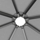 Breeins Solar LED Metal Patio Gazebo with Curtains