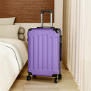 Livingandhome Modern Hardside Spinner Suitcase with Combination Lock