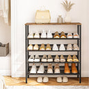 Livingandhome Direct 5-Tier Mesh Shelves Shoe Rack