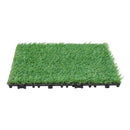 Breeins Interlocking Green Lawn Grass Tile Set