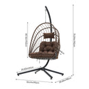 Breeins Swing Hanging Egg Chair With Cushion And Headrest