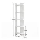 Livingandhome 5-Tier Corner Bookshelf Shelf Unit