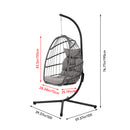 Breeins Hanging Chair with Stand and Cushion