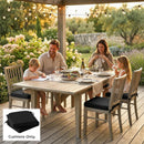Outsunny Outdoor Chair Seat Cushions Set of 2, Garden Chair Cushions, Black