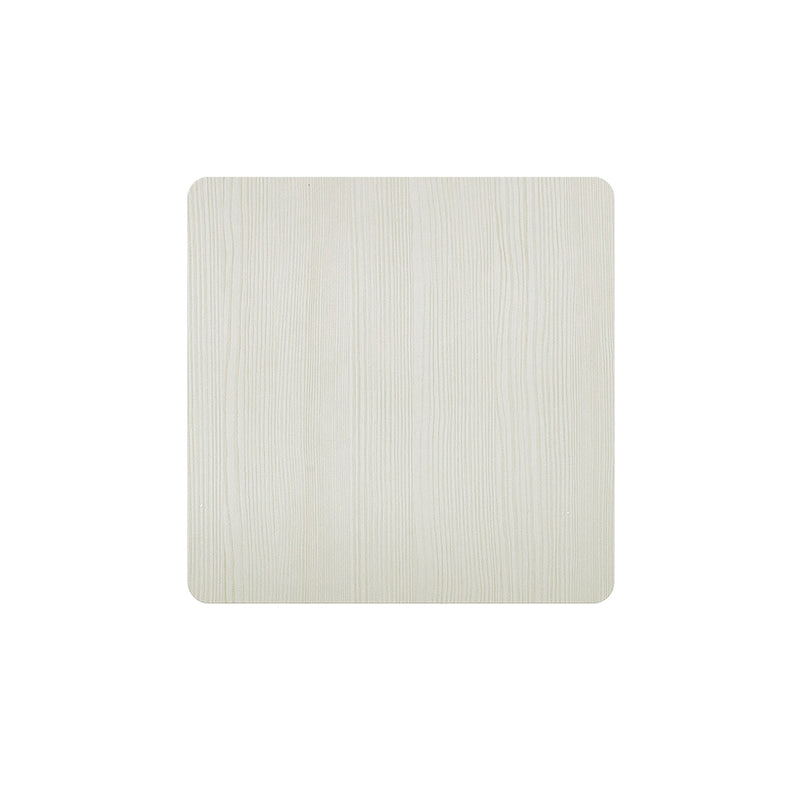 Livingandhome White Square Cafe Table with Metal Base