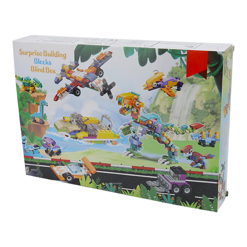 Kidkid Christmas Advent Calendar Car Dinosaur Building Blocks Toy Set
