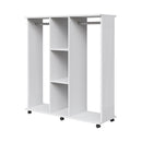 Livingandhome Open Storage Wardrobe with Casters