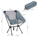 Breeins Portable Lightweight Folding Camping Chair Grey