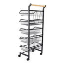 Lifeideas Carbon Steel Kitchen Trolley with Wheels