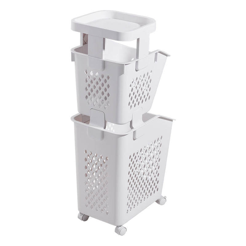 Lifeideas Freestanding 2 Tier Laundry Sorter with Casters