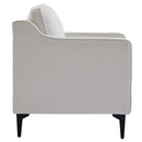 Livingandhome Beige White Fleece Sofa Chair