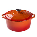 Breeins 6L Enameled Cast Iron Dutch Oven Pot With Lid