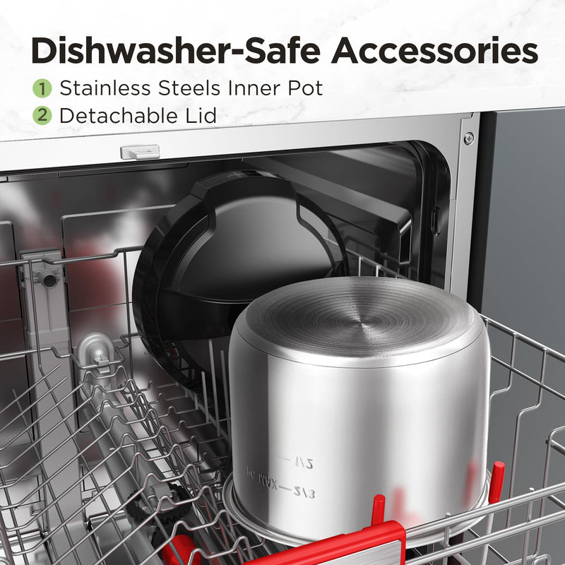 Comfee 1200W Multifunctional Household Pressure Cooker 7.6L Stainless Steel Inner Pot