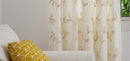 Kingleaf Embroidered Tulle Voile Pencil Pleat Taped Top Curtains