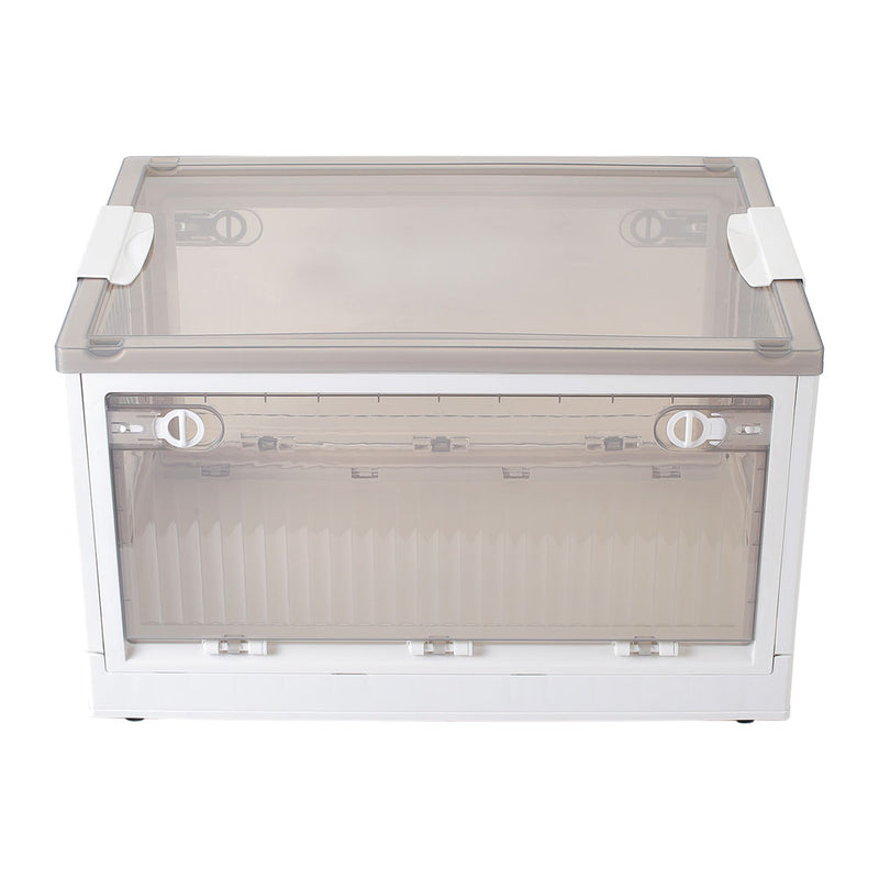 Lifeideas Transparent Folding Storage Box with Wheels