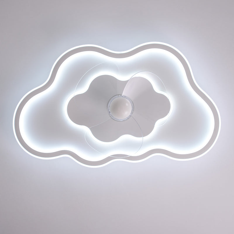 Cottonfy UK Cloud Shaped LED Ceiling Fan for Kids