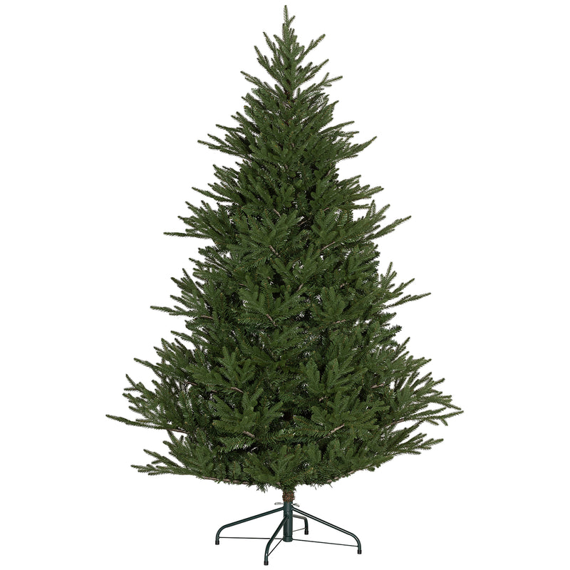HOMCOM Artificial Christmas Tree with Realistic Hinged Branches, Green