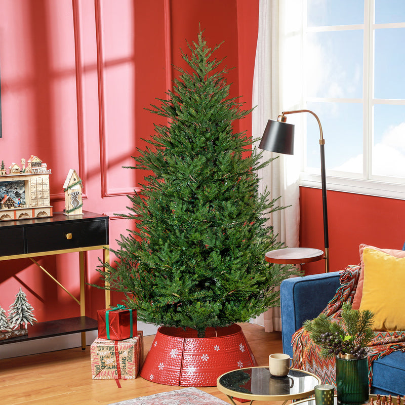 HOMCOM Artificial Christmas Tree with Realistic Hinged Branches, Green