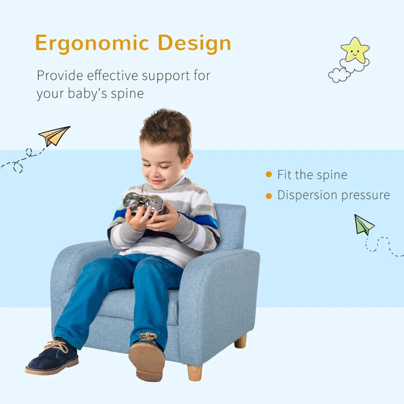 HOMCOM Children's Armchair - Blue