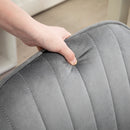 HOMCOM Office Chair, Swivel Desk Chair W/ Adjustable Height - Grey/Pink