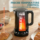 HOMCOM Electric Kettle, 1.7L Fast Boil, 3kW Water Kettle With Strix Thermost