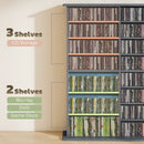 HOMCOM CD Storage Unit DVD Tower Blu-ray Storage Shelf for Office, Grey