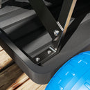 Outsunny Garden Cart with Wheels, Tool Tray for Weeding, Planting, Blue