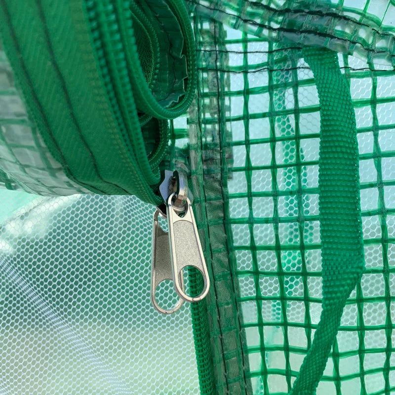 Outsunny Greenhouse Polytunnel 3.5x3x2m - Green