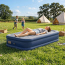 Outsunny Inflatable Mattress, Air Bed With Built-in Pump, Grey