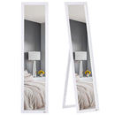 Full Length Mirror, Free Standing Or Wall-Mounted Tall Mirror For Bedroom White
