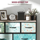 HOMCOM 7-Drawer Chest of Drawers, Fabric Dresser with Open Shelf