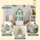 AIYAPLAY Kids Bookshelf with 3 Shelves, Drawer, Anti-tip Device, for Kids Room