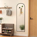 HOMCOM Full Length Mirror With Aluminium Alloy Frame Hanging Or Leaning