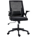 Vinsetto Mesh Office Chair For Home With Lumbar Support, Flip-up Arm, Wheels