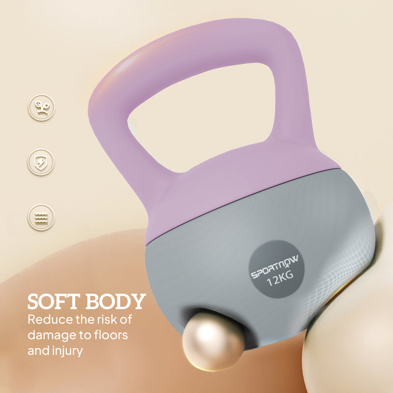 SPORTNOW 12KG Kettlebell With Soft Body And Non-Slip Handle