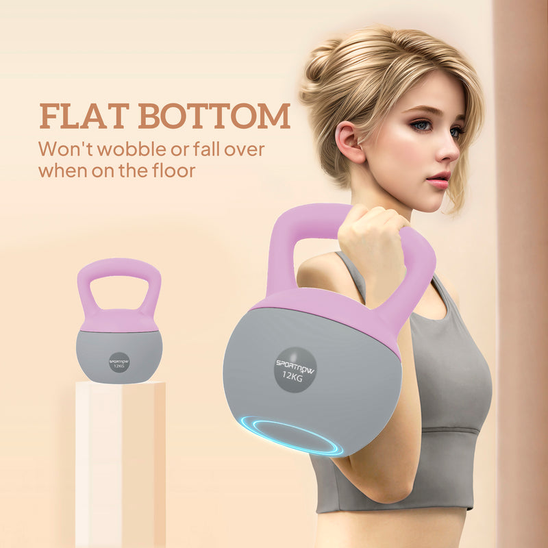 SPORTNOW 12KG Kettlebell With Soft Body And Non-Slip Handle