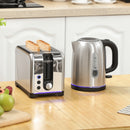 HOMCOM 1.7L 3000W Rapid Boil Jug Kettle and 2-Slice Toaster Set