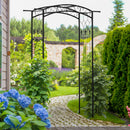 Outsunny 211cm Height Metal Garden Arch Arbor for Wedding Decor