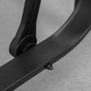 Outsunny Outdoor Gliding Rocking Chair w/ Metal Frame for Patio, Garden, Black