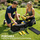 SPORTNOW Portable Volleyball Net Set with Adjustable Height Steel Poles