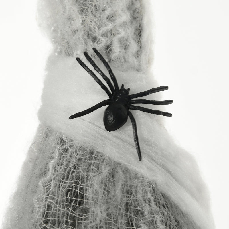 HOMCOM 5.5ft Animated Halloween Decoration Hanging Mummy with Spider Web