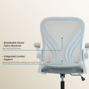 HOMCOM Mesh Office Chair, Computer Chair with Foldable Backrest, Grey