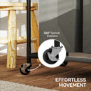 HOMCOM 126L Laundry Sorter, Laundry Basket with 3-Bag Organiser, Dark Grey