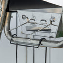 Outsunny Charcoal BBQ Grill with Griddle Plate, Black