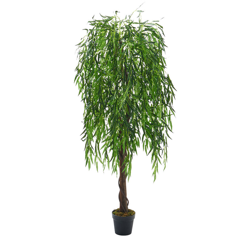 Garden Sanctuary Lifelike Artificial Willow Tree 180cm Tall