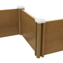 Breeins Plastic Wood-Grain Raised Garden Bed Planter