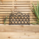 27cm x 47cm Plastic Garden Border Fence Edging with Lattice Design