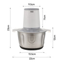 Lifeideas Electric Wireless 2L Stainless Steel Kitchen Meat Mincer
