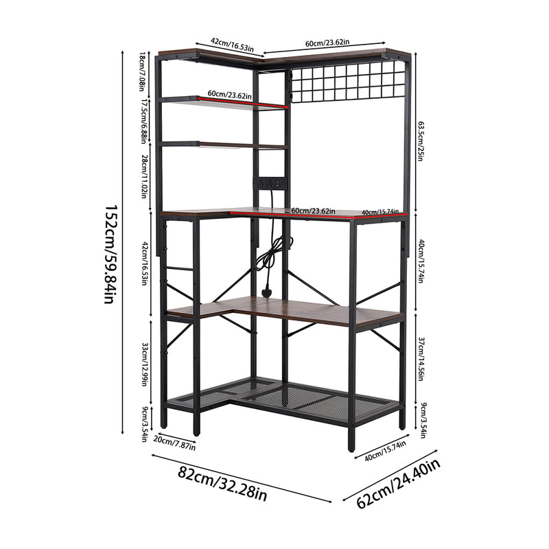 Lifeideas 6-Tier Vertical Kitchen Storage Rack