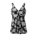 Two Piece Tankini Swimsuit With Double Shoulder Straps
